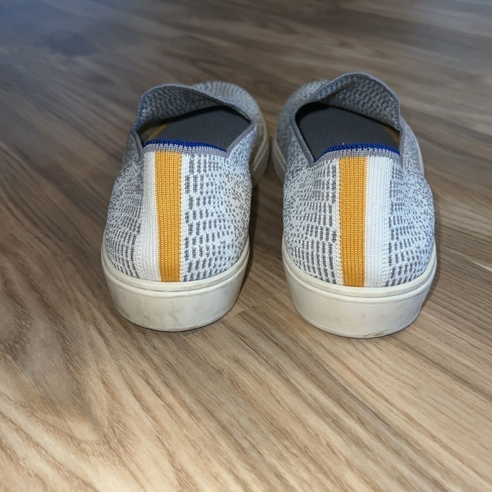 Rothy’s The Original Slip On Sneaker White Gray Opal Python. Size 6.5. - Picture 4 of 7
